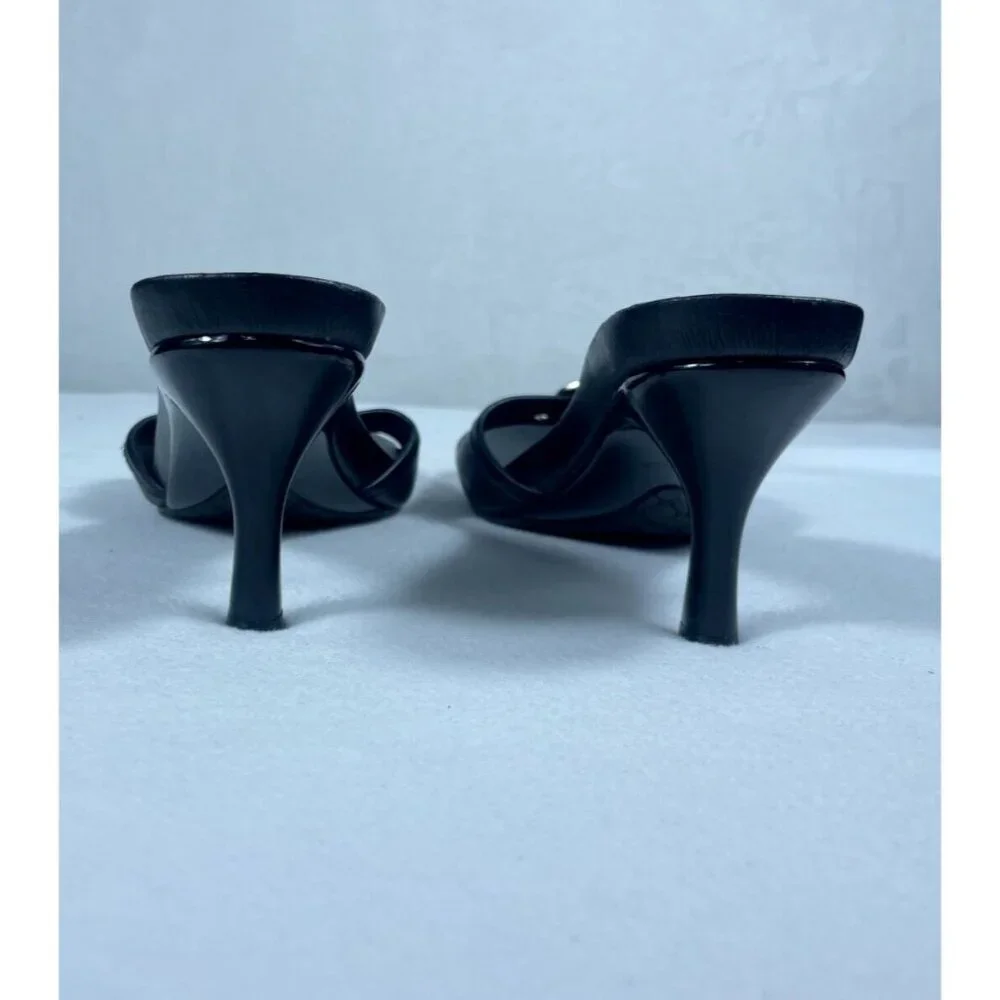 Gianni Bini Black Heeled Mules - Picture 4 of 7